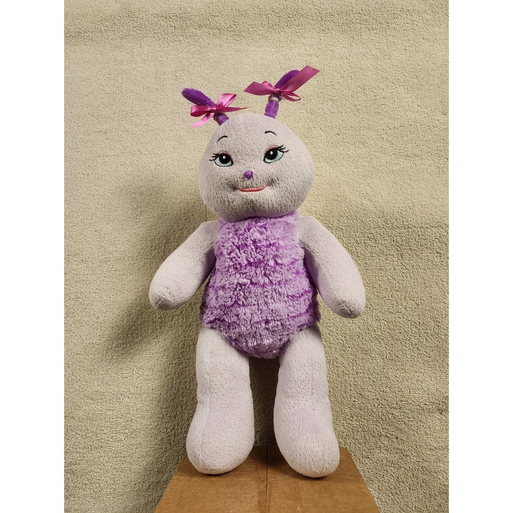 BAB Build A Bear Workshop Purple Sparkly Lightning Bug Plush